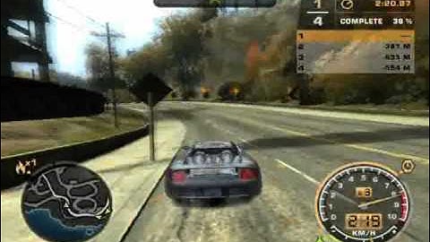 NFS Most Wanted World Loop with Porsche Carrera GT