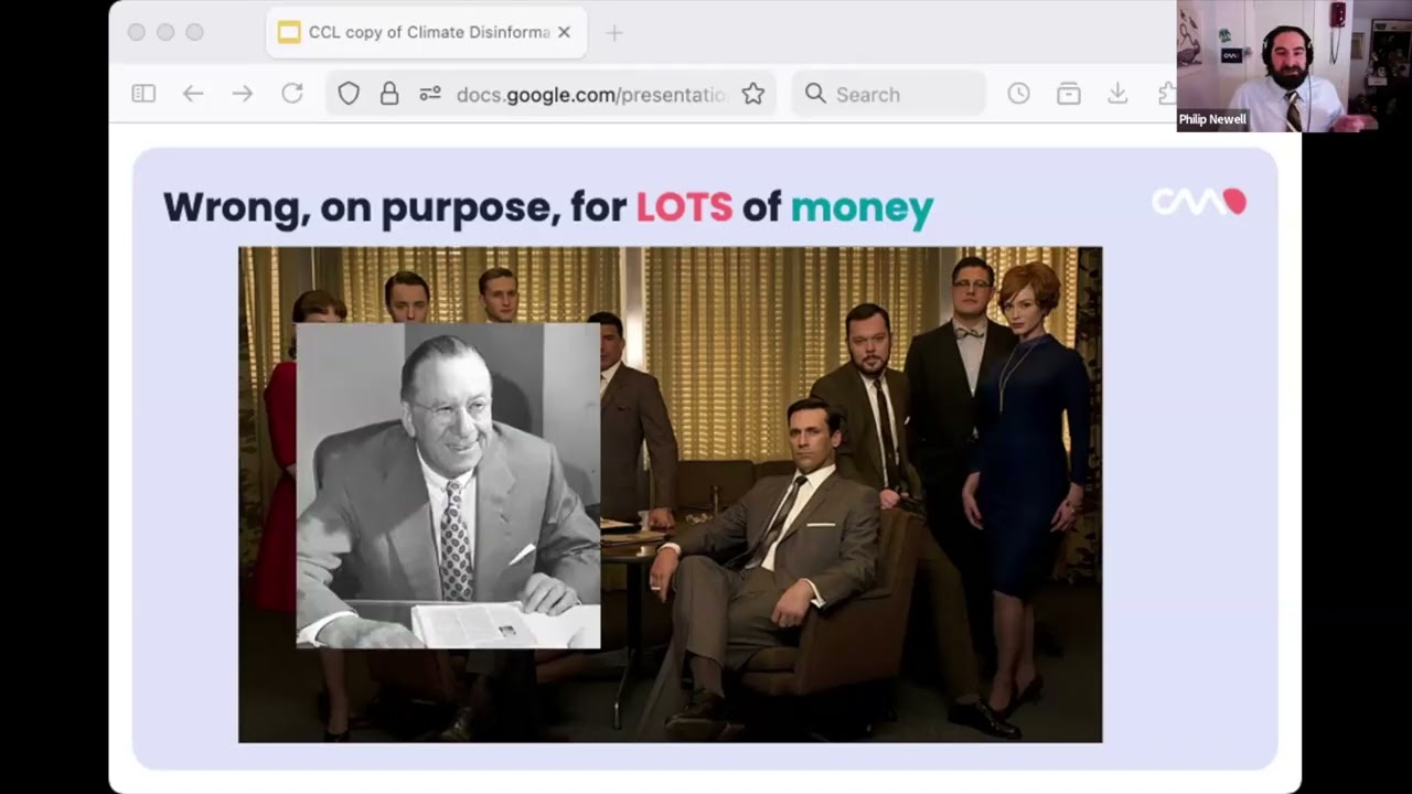 Philip Newell from Climate Action Against Disinformation