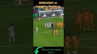 Worldcup Goal Weghorst Vs Messi Argentina