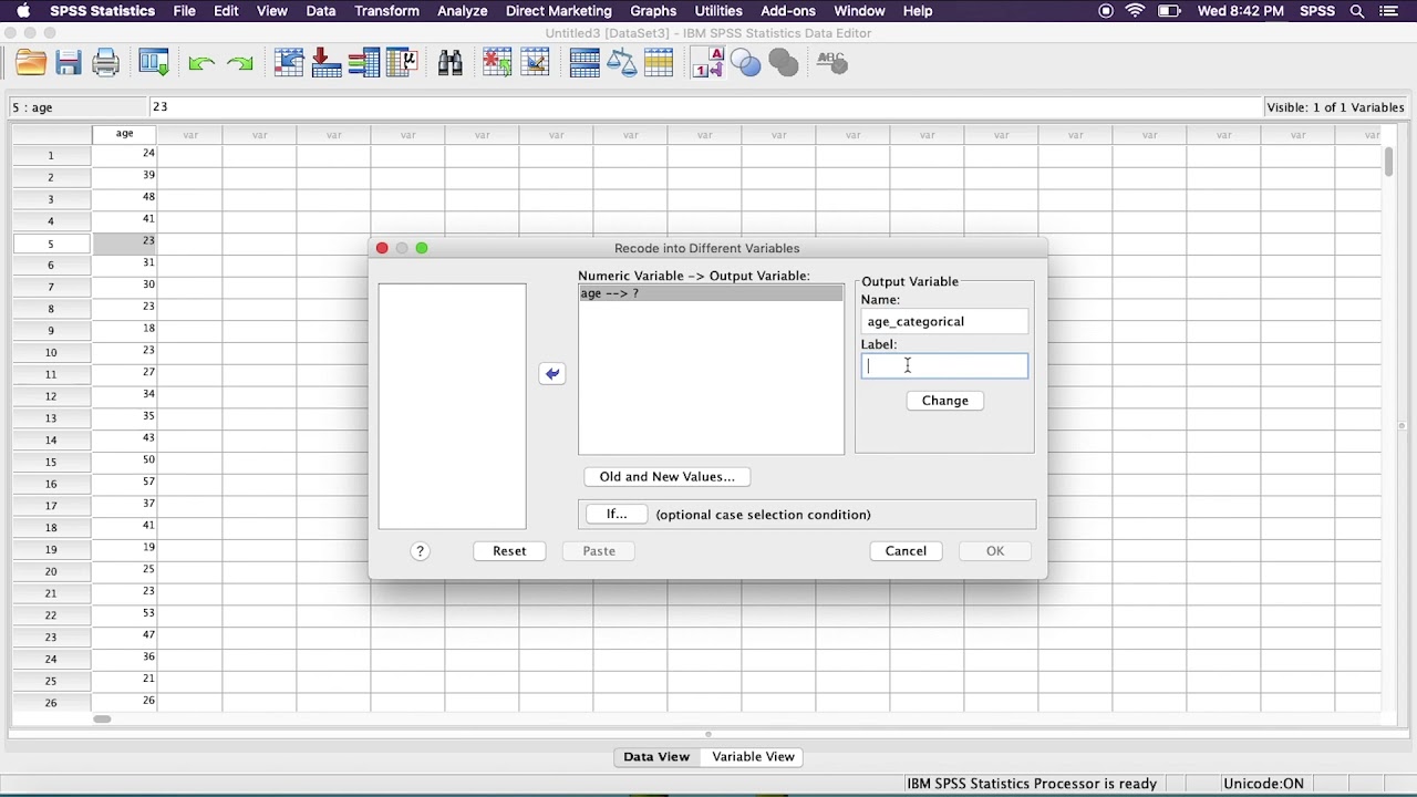 5x03 Recoding Variables In SPSS YouTube