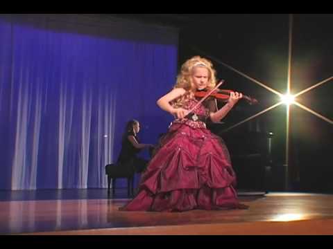 Incredible 7-Year Old Child Violinist Brianna Kahane Performs "Csardas" on a 1/4-Size Violin.