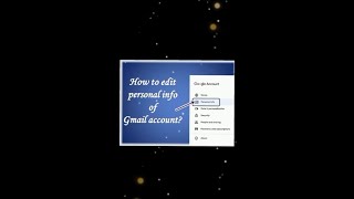 How To Edit Personal Info of Google Account in Phone. #shorts