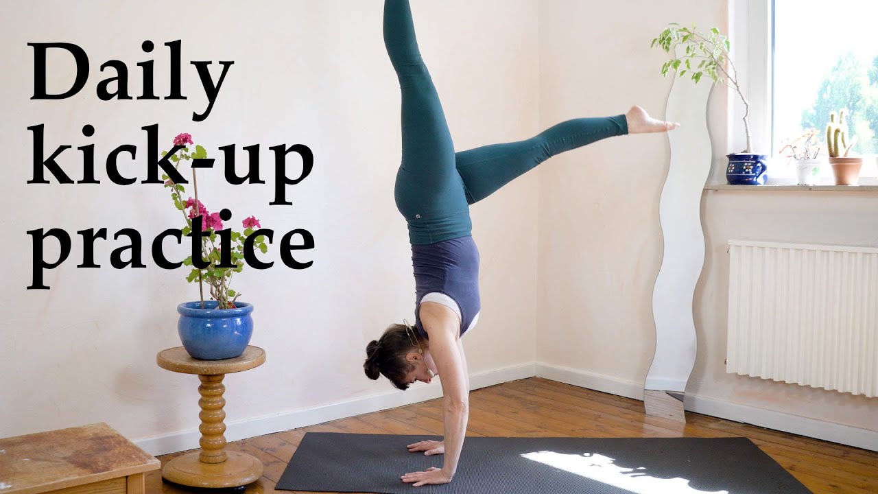 Daily handstand kick-up practice | Handstand Kick-up | Handstand hold ...