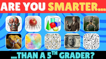 Are You SMARTER than a 5th Grader?🤓🧠 | General Knowledge Quiz