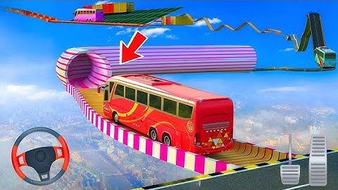 impossible bus stunt simulator 3d android gameplay