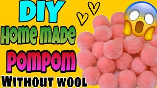 DIY HOMEMADE POM-POM WITHOUT WOOL // How To Make Pom pom at home without wool // Creative Gargi screenshot 1