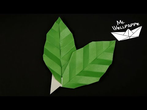 How To Make An Easy Origami Leaf Diy Paper Folding