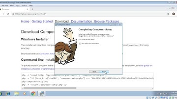 Install Composer And Laravel On Windows