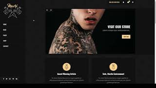 Maori - Tattoo Studio WordPress Theme screenshot 3