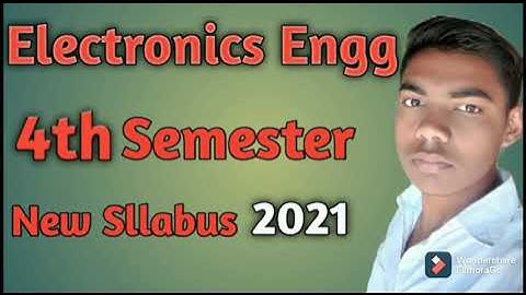 Electronics Engg 4th Semester new sllabus