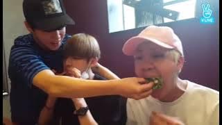 (eng/indo/japan/thai) BTS 'Eat JIN' live: 생일상(hadiah ulang tahun)