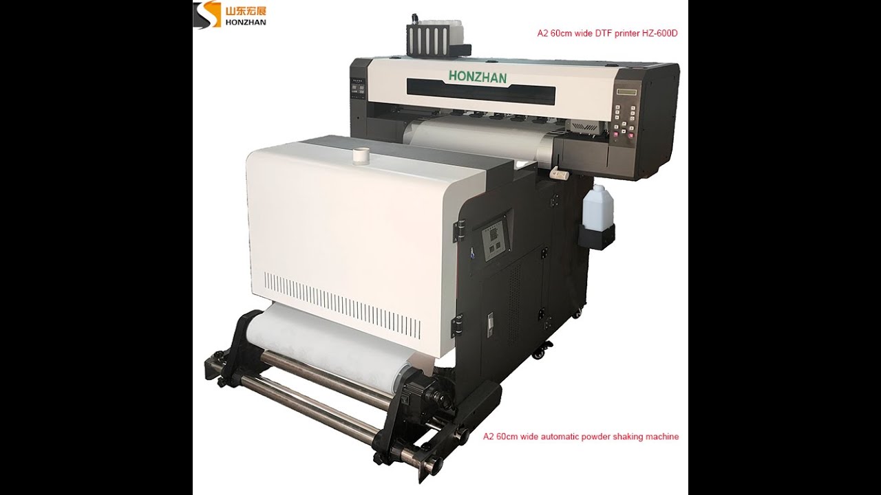 A1 60cm DTF printer and automatic hot melt powder shaker all in one