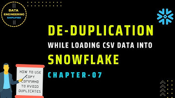 Handle Deduplication While Loading CSV File Into Snowflake | Ch-07 | Snowflake Data Loading Approach