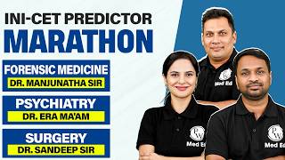 INI-CET Predictor Marathon | INICET Forensic Medicine, Psychiatry & Surgery Rapid Revision |PW MedEd