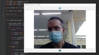 Webcam Display (using QGraphicsView) | Python | OpenCV | PyQT |