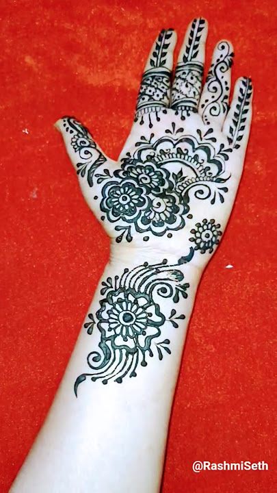 Mehndi Design for Hands #mehndi #rashmiseth #ytshorts #Art #satisfying