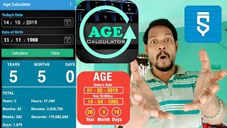 age calculator project sketchware pro #AndroidAppdeveloper #sketchware #Aauraparti screenshot 5