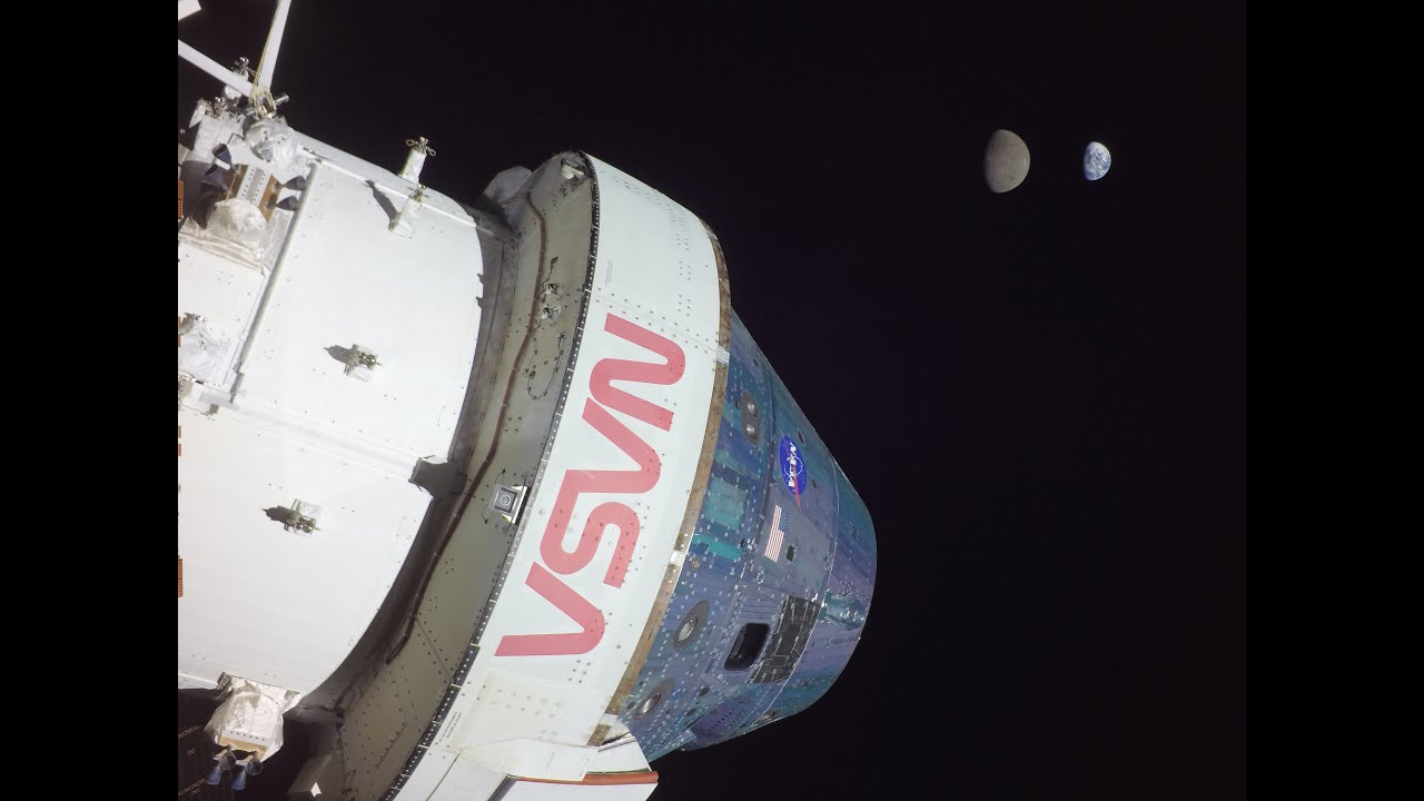 Vista privilegiada: nave Orión de la NASA capta un eclipse entre la Luna y la Tierra