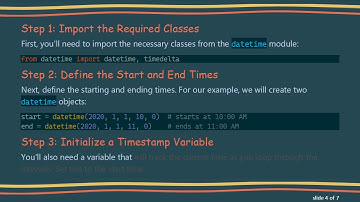 How to Use a Loop with datetime in Python to Generate Time Intervals