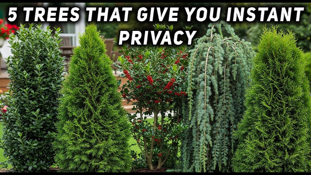5 TREES THAT GIVE YOU INSTANT PRIVACY