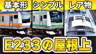 E233系の屋根はどうなっている?中央線0番台・横浜線6000番台のクーラーや色・アンテナ事情@八王子駅跨線橋!鉄道模型工作の資料等に。209系・211系の形態や走行音も収録(名列車で行こう・そこら編