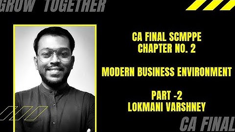 CA FINAL SCMPE CHAPTER 2 - MODERN BUSINESS ENVIRONMENT - PART 2