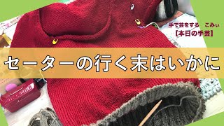 セーターの行く末はいかに【本日の手芸】today's handicraft