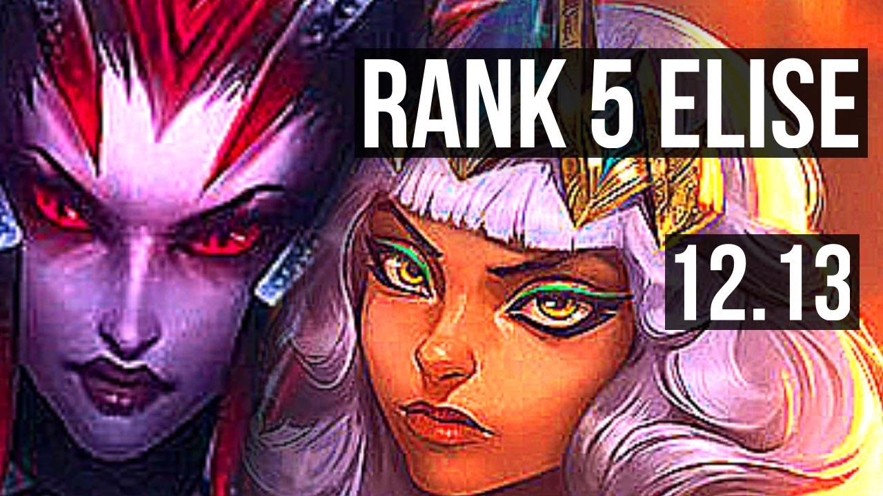 ELISE vs QIYANA (JNG) | Rank 5 Elise, Legendary, 11/3/7 | KR Grandmaster | 12.13