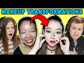 Kids React To Viral Asian Makeup Transformations Compilation