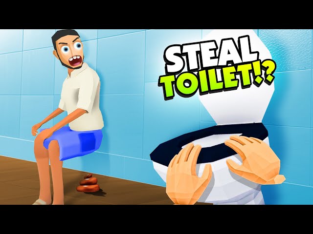 STEALING A Toilet While Someone Is Using it - VR Thief (The Break-in)