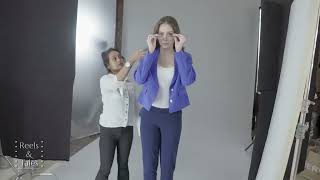 BTS of Lux Cozi x PYNK model shoot
