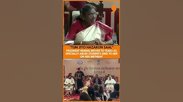 Thumbnail of President Murmu Gets Emotional as Special Kids Sing on Her Birthday | News9