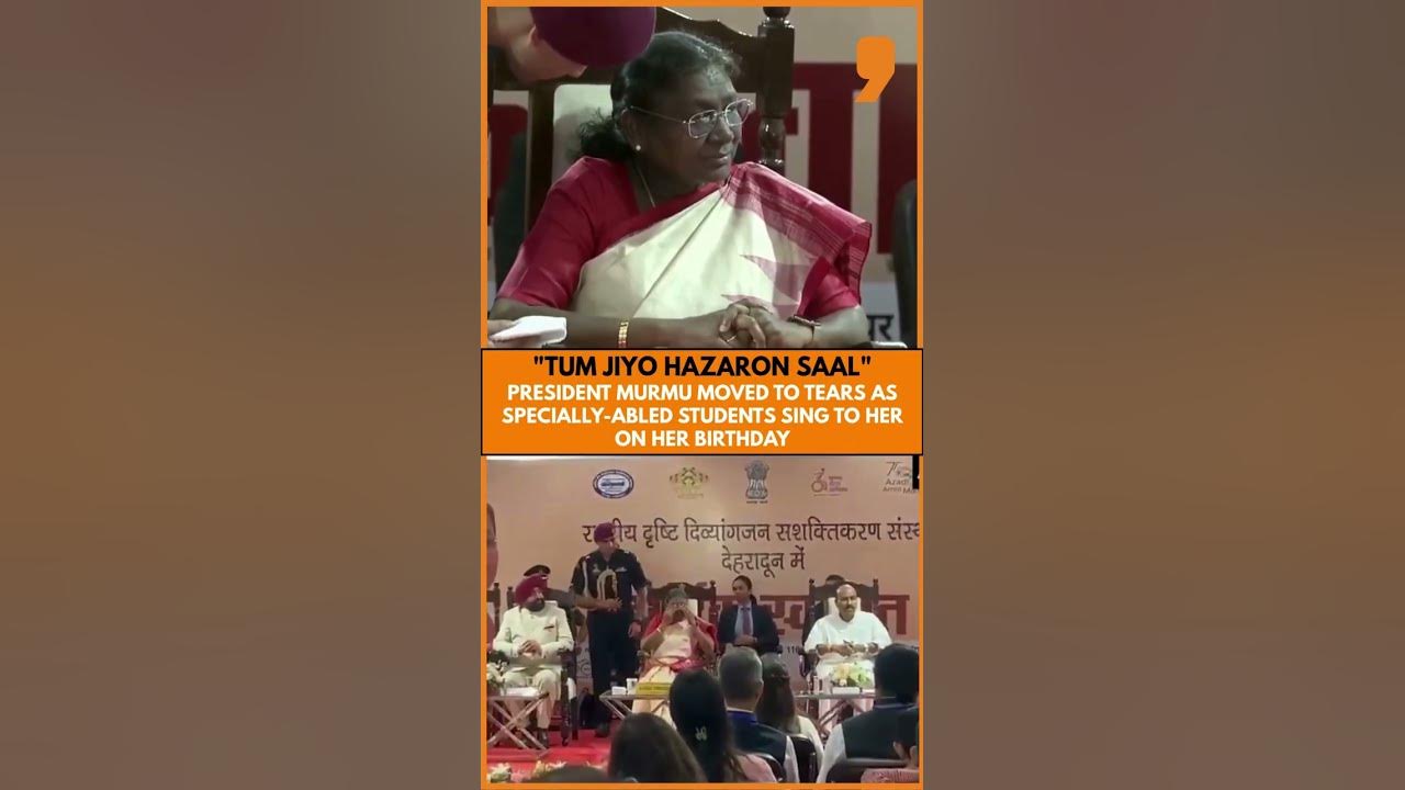 President Murmu Gets Emotional as Special Kids Sing on Her Birthday | News9