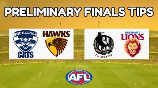 Preliminary Finals AFL Tips + Margin Comp 2025