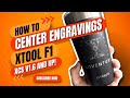 How to engrave a design right above an existing logo  xtool f1 laser engraver