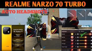 REALME NARZO 70 free fire sensitivity + no requal DPI headshot 🔥 setting