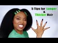 5 Tips for Growing Longer/Thicker Natural Hair | Loaferette