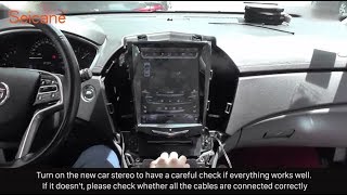 How to install and upgrade the 10.4 inch HD Touch Screen Car GPS Radio in Cadillac SRX Removal Guide