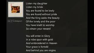 Ode of the Bridegroom (with Lyrics) John Michael Talbot/For the Bride