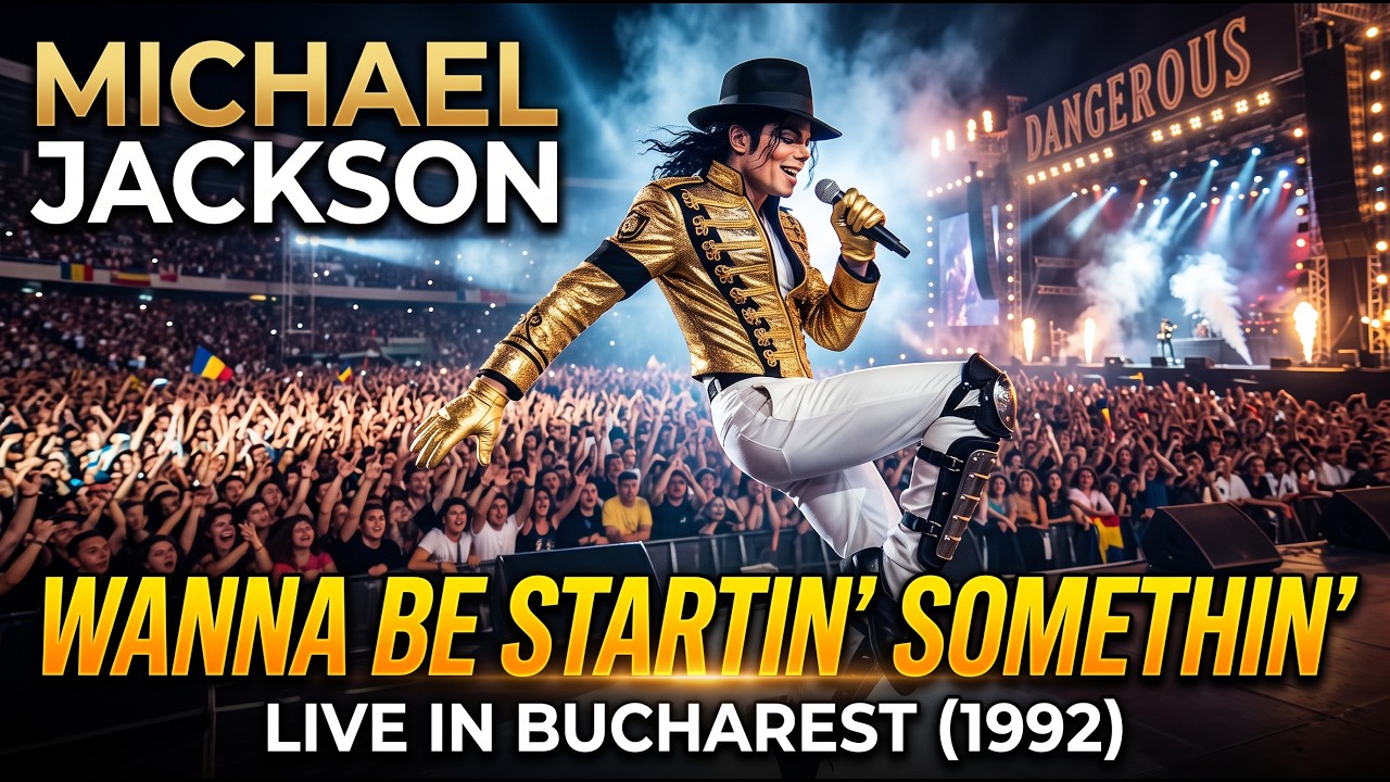 MICHAEL JACKSON – Wanna Be Startin’ Somethin’ – Bucharest (1992) – REMASTERED 4K/50FPS