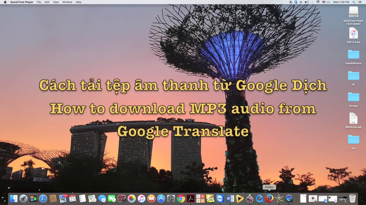 Cách đơn giản tải audio từ trang Google Dịch Simple
