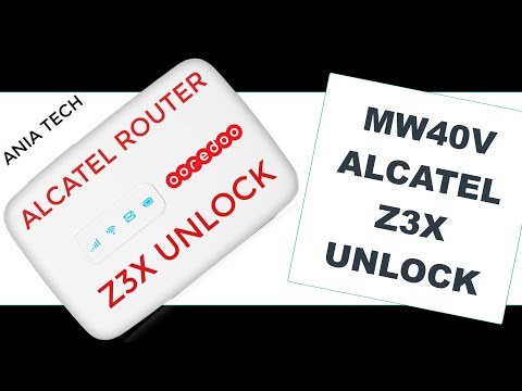 MW40V  ALCATEL ROUTER UNLOCK  USING  Z3X BOX