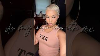 short hair DONTS! #blondehair #blonde #shorthair #pixiehaircut #naturalhair