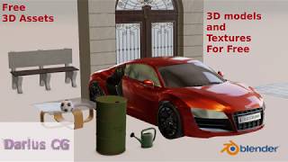 Blender Free Textures | Blender Free Models | Blender Kit Addon | Blender Free Assets Library