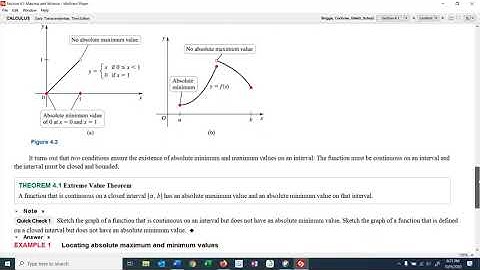 Math 2413 Sec 4.1 (part 1) An Introduction to Absolute Maxima and Minima