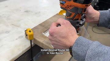 Crafted Elements Cutting Board Bottom Finger Grip Jig Demonstration