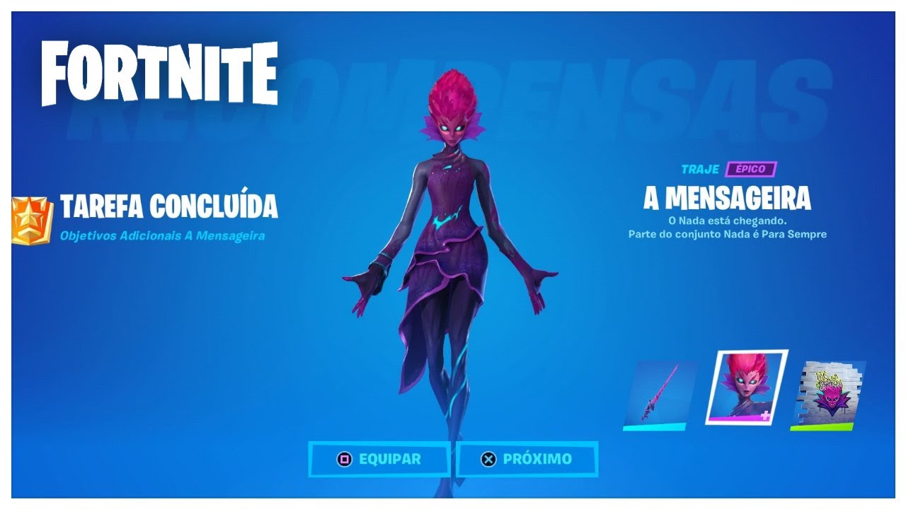 FORTNITE COMO COMPLETAR TODAS AS TAREFAS DA MENSAGEIRA PAGINA 01 YouTube