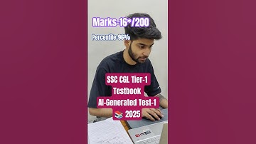 SSC CGL Tier-1 Testbook  AI-Generated Test-1 📚 Moderate🎯 #ssc #ssccgl #motivation