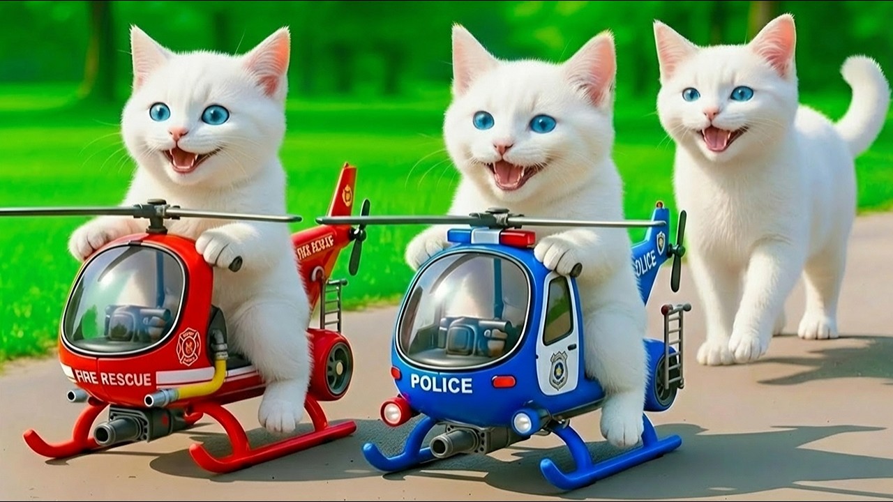 Mama Cat Trims Fur on the Farm and Makes Tiger Hat For Kittens At Home🐾🎩🐯