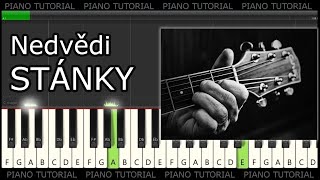 Nedvědi - Stánky (piano tutorial | klavír | akordy | noty | Synthesia | české písničky)